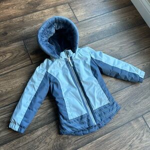 Free Country Kids Two-Tone Light Blue & Navy Hooded Raincoat